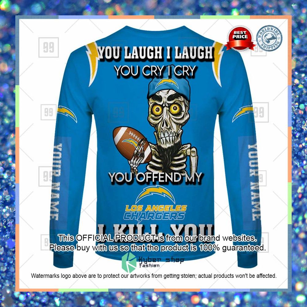 Personalized NFL Los Angeles Chargers You Laugh I Laugh Achmed Shirt, Hoodie 16 Personalized NFL Los Angeles Chargers You Laugh I Laugh Achmed Shirt, Hoodie word1
