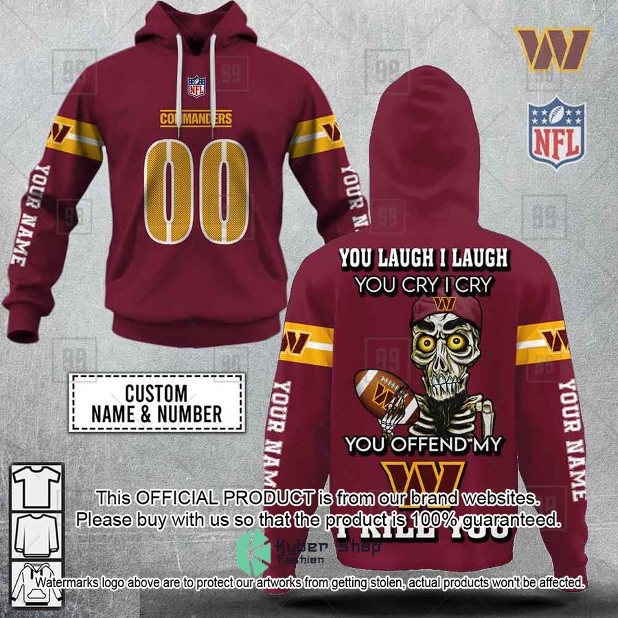 Personalized NFL Washington Commanders Road Achmed Shirt, Hoodie