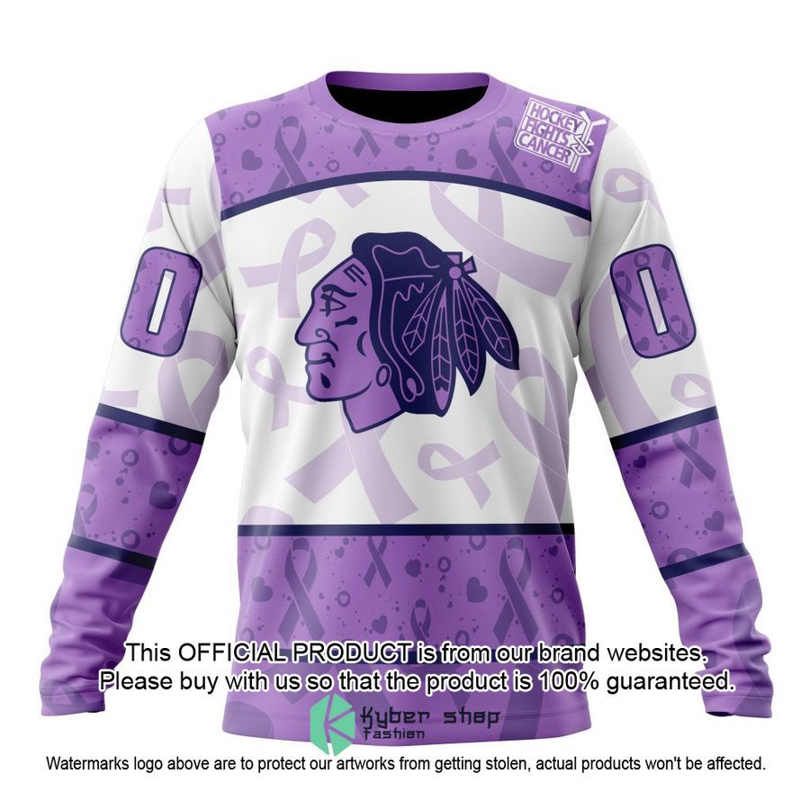 Personalized NHL Chicago Blackhawks Special Lavender Fight Cancer Shirt, Hoodie 6 Personalized NHL Chicago Blackhawks Special Lavender Fight Cancer Shirt, Hoodie word3