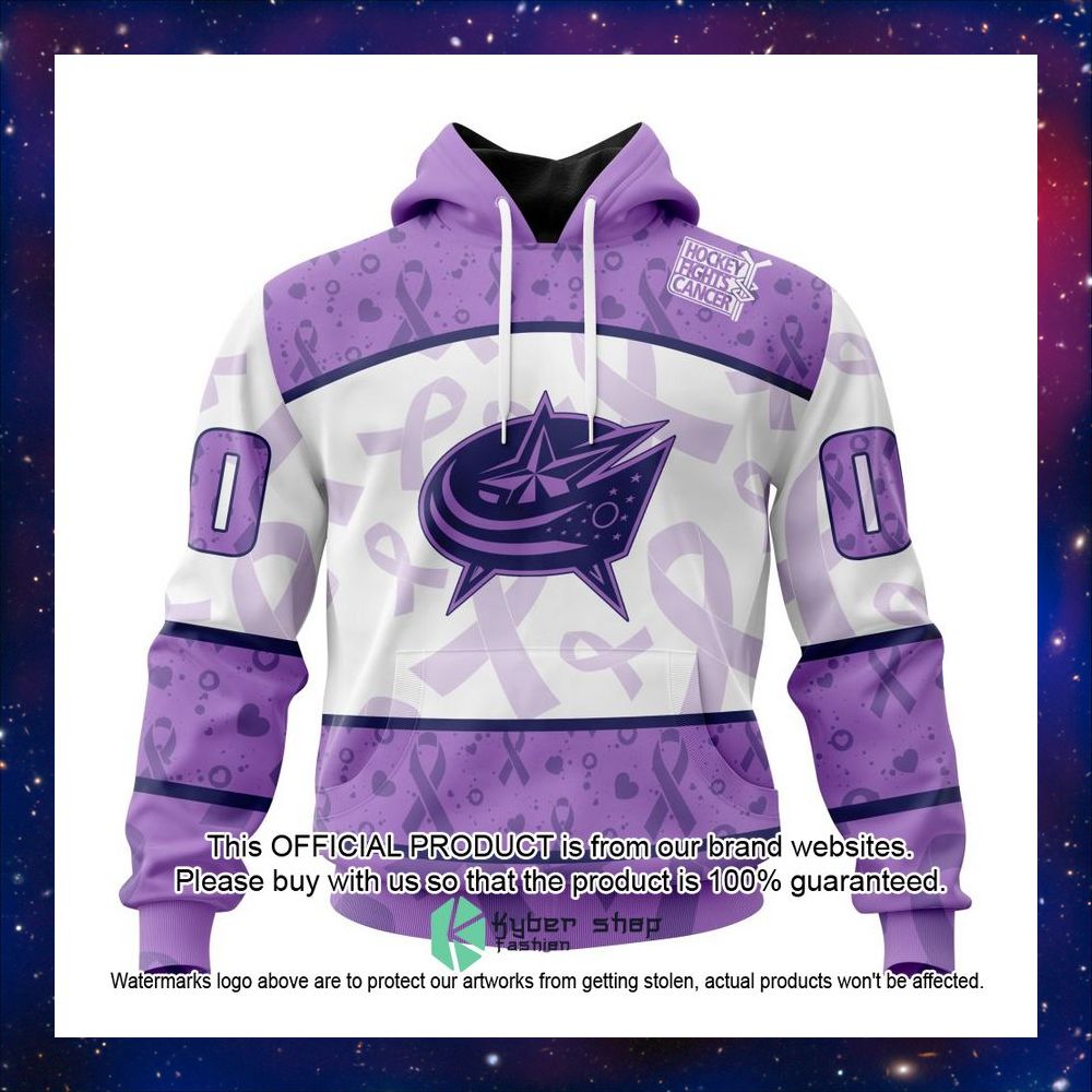 Personalized NHL Columbus Blue Jackets Special Lavender Fight Cancer Shirt, Hoodie 10 Personalized NHL Columbus Blue Jackets Special Lavender Fight Cancer Shirt, Hoodie word3