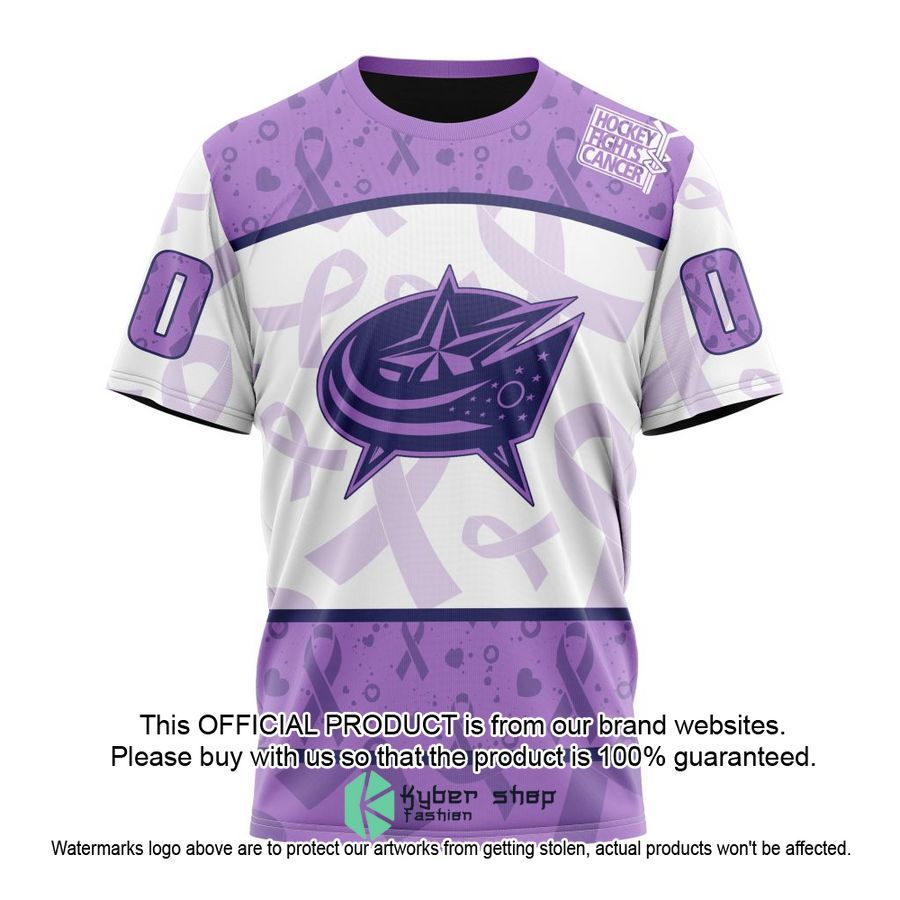 Personalized NHL Columbus Blue Jackets Special Lavender Fight Cancer Shirt, Hoodie 8 Personalized NHL Columbus Blue Jackets Special Lavender Fight Cancer Shirt, Hoodie word3