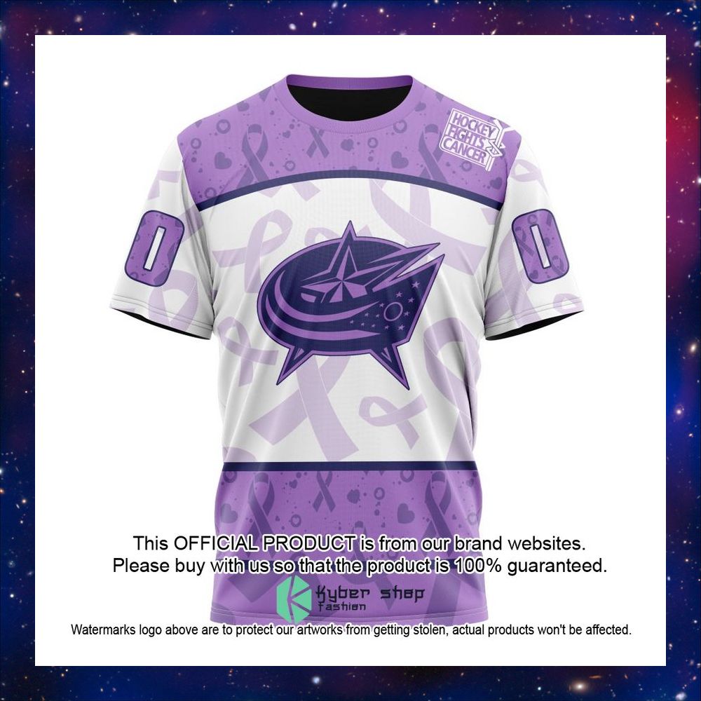 Personalized NHL Columbus Blue Jackets Special Lavender Fight Cancer Shirt, Hoodie 17 Personalized NHL Columbus Blue Jackets Special Lavender Fight Cancer Shirt, Hoodie word3