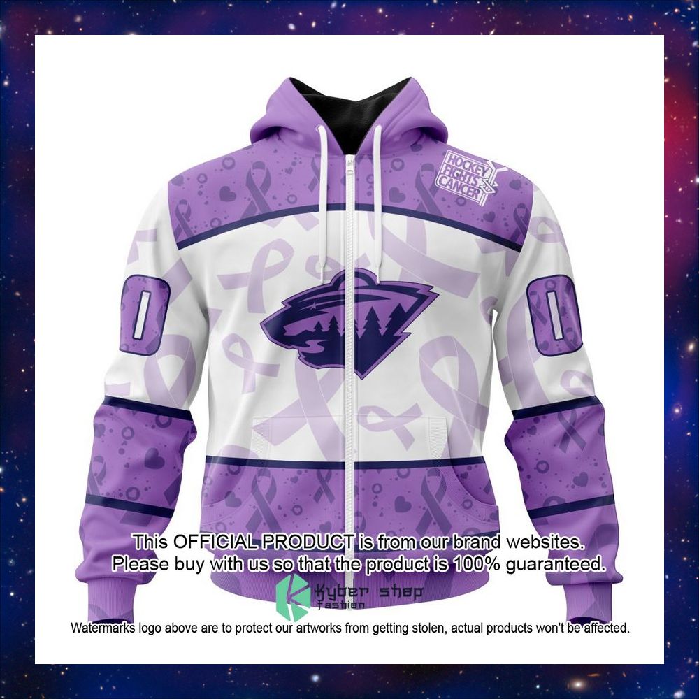 Personalized NHL Minnesota Wild Special Lavender Fight Cancer Shirt, Hoodie 11 Personalized NHL Minnesota Wild Special Lavender Fight Cancer Shirt, Hoodie word2
