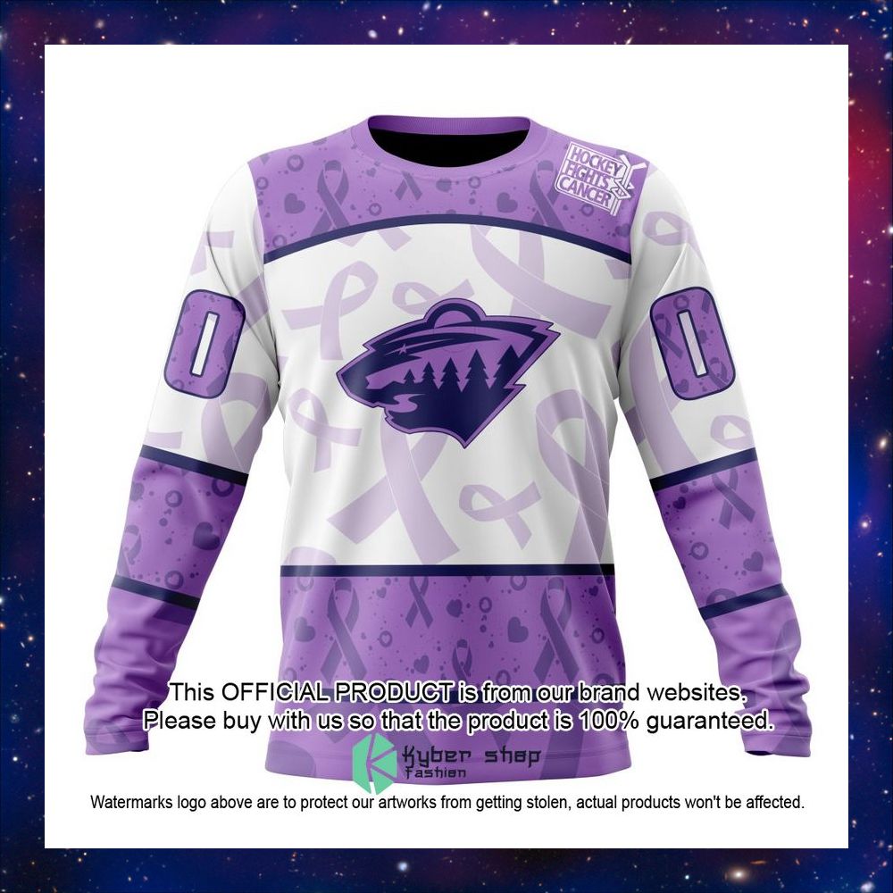 Personalized NHL Minnesota Wild Special Lavender Fight Cancer Shirt, Hoodie 15 Personalized NHL Minnesota Wild Special Lavender Fight Cancer Shirt, Hoodie word2