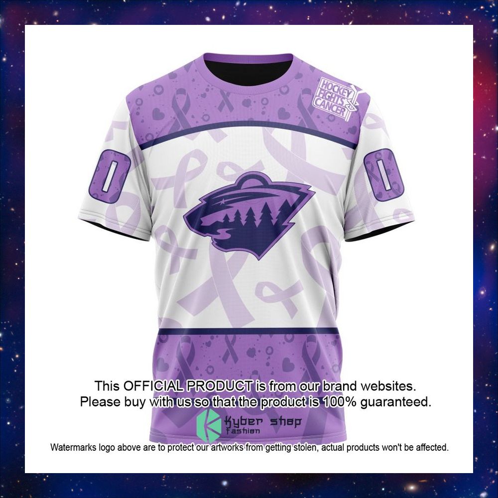 Personalized NHL Minnesota Wild Special Lavender Fight Cancer Shirt, Hoodie 17 Personalized NHL Minnesota Wild Special Lavender Fight Cancer Shirt, Hoodie word2