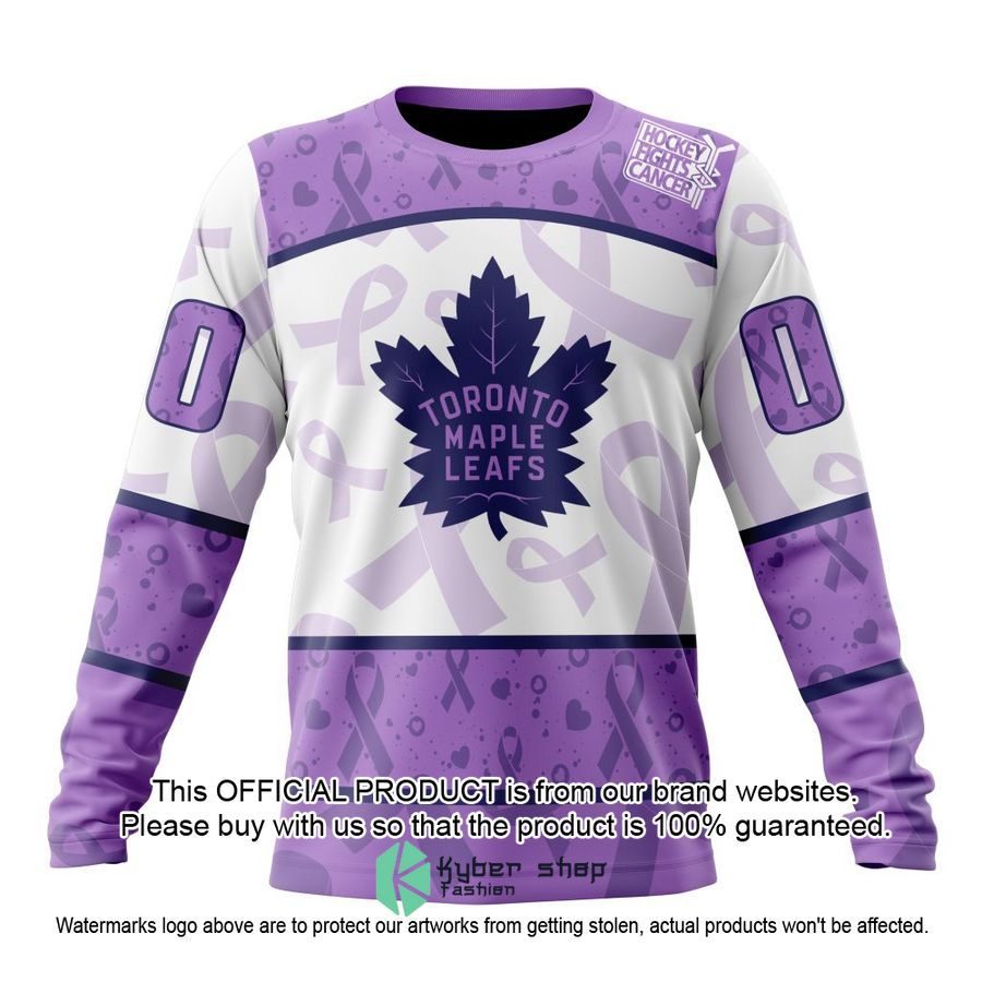 Personalized NHL Toronto Maple Leafs Special Lavender Fight Cancer Shirt, Hoodie 6 Personalized NHL Toronto Maple Leafs Special Lavender Fight Cancer Shirt, Hoodie word2