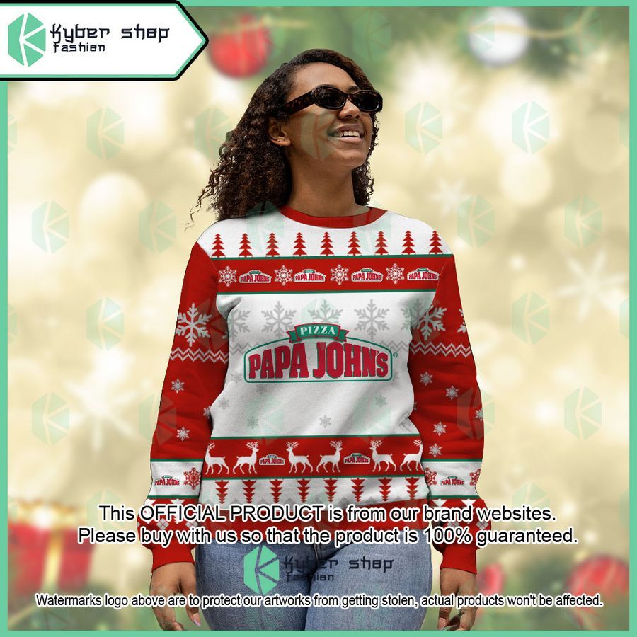 Personalized Papa John's Christmas Sweater 4 Personalized Papa John's Christmas Sweater word2