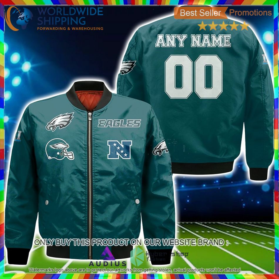 personalized philadelphia eagles nfl bomber jacket 1 59231