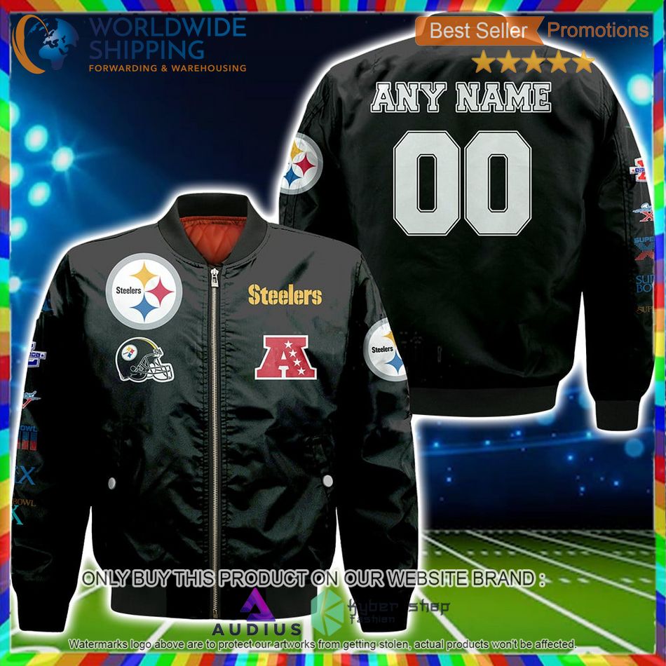 personalized pittsburgh steelers nfl bomber jacket 1 18183