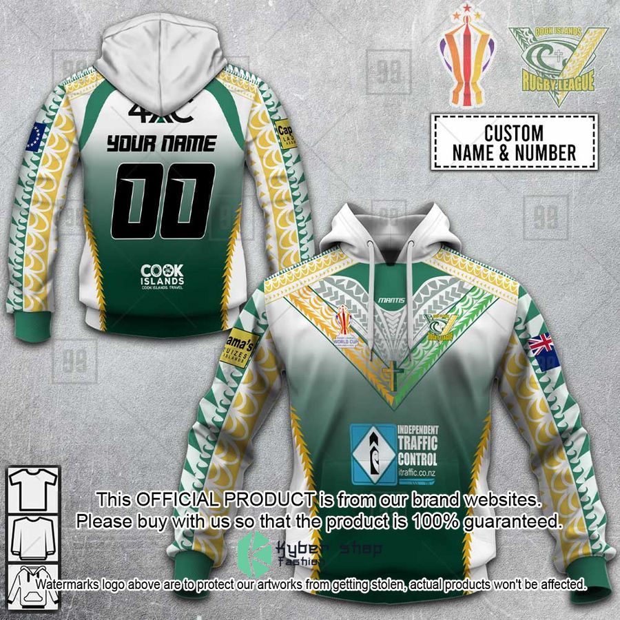 Personalized Rugby League World Cup 2022 Cook Islands Rugby League Shirt, Hoodie