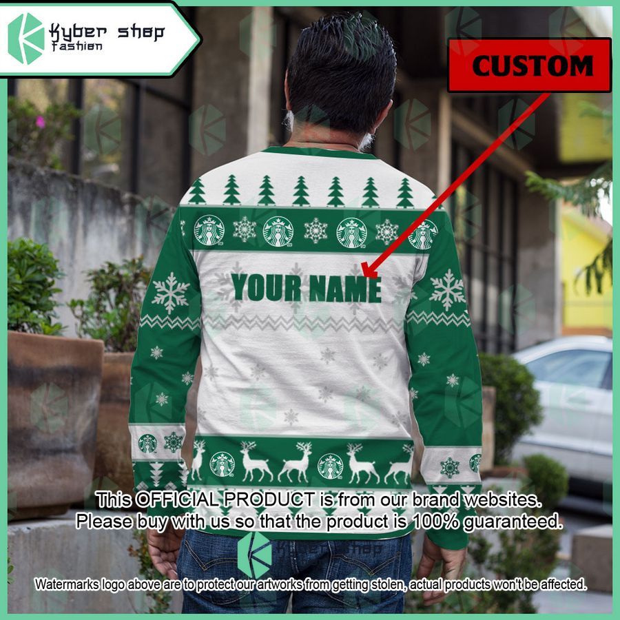 Personalized Starbucks Christmas Sweater 3 Personalized Starbucks Christmas Sweater word2