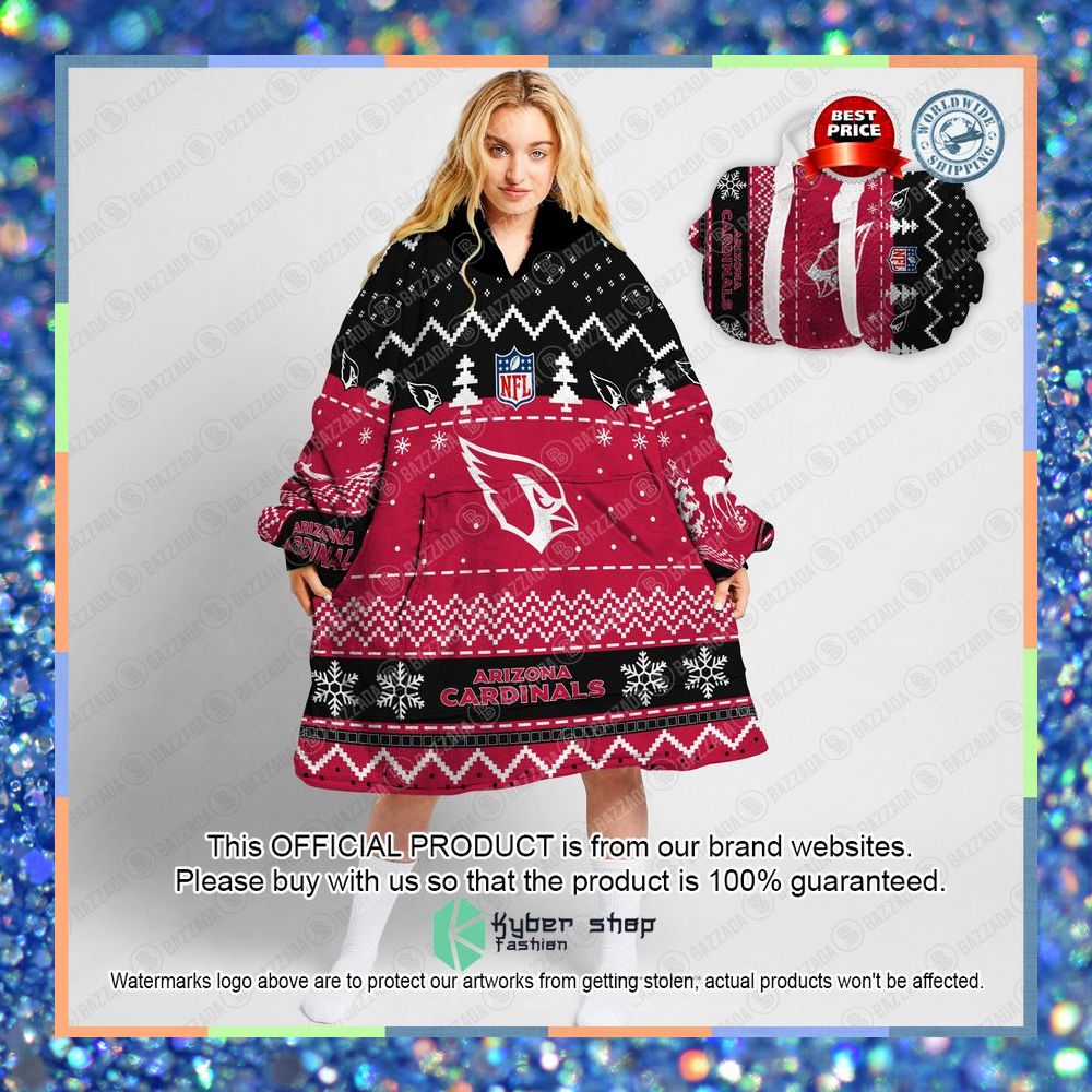 Personalized Xmas Arizona Cardinals Oodie Blanket Hoodie 6 Personalized Xmas Arizona Cardinals Oodie Blanket Hoodie word3