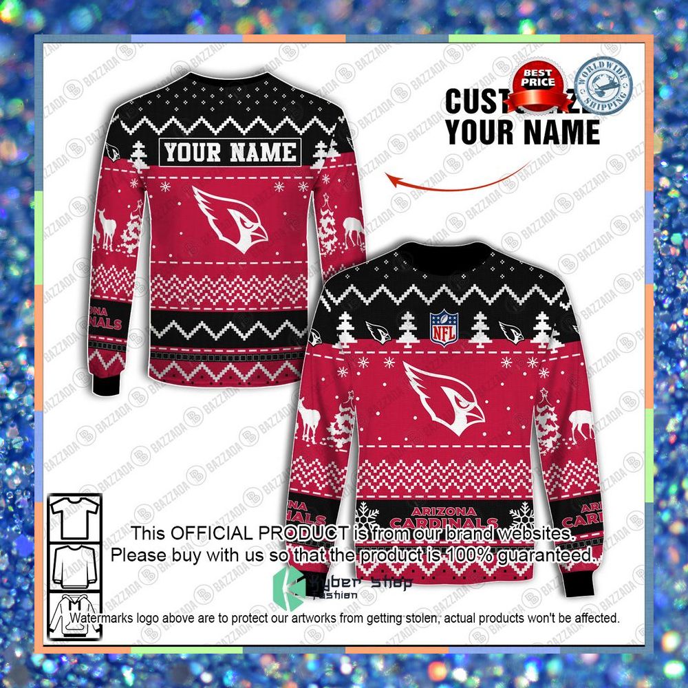 Personalized Xmas Arizona Cardinals Shirt, Hoodie 10 Personalized Xmas Arizona Cardinals Shirt, Hoodie word3