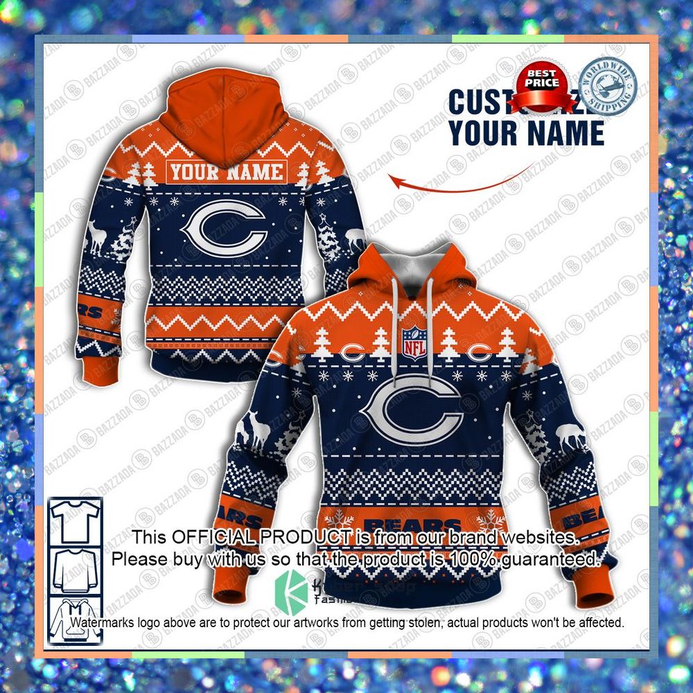 Personalized Xmas Chicago Bears Shirt, Hoodie 6 Personalized Xmas Chicago Bears Shirt, Hoodie word2
