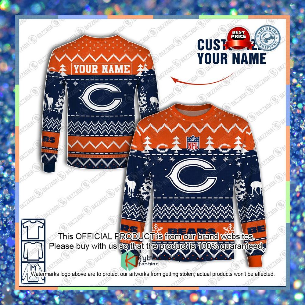 Personalized Xmas Chicago Bears Shirt, Hoodie 10 Personalized Xmas Chicago Bears Shirt, Hoodie word2