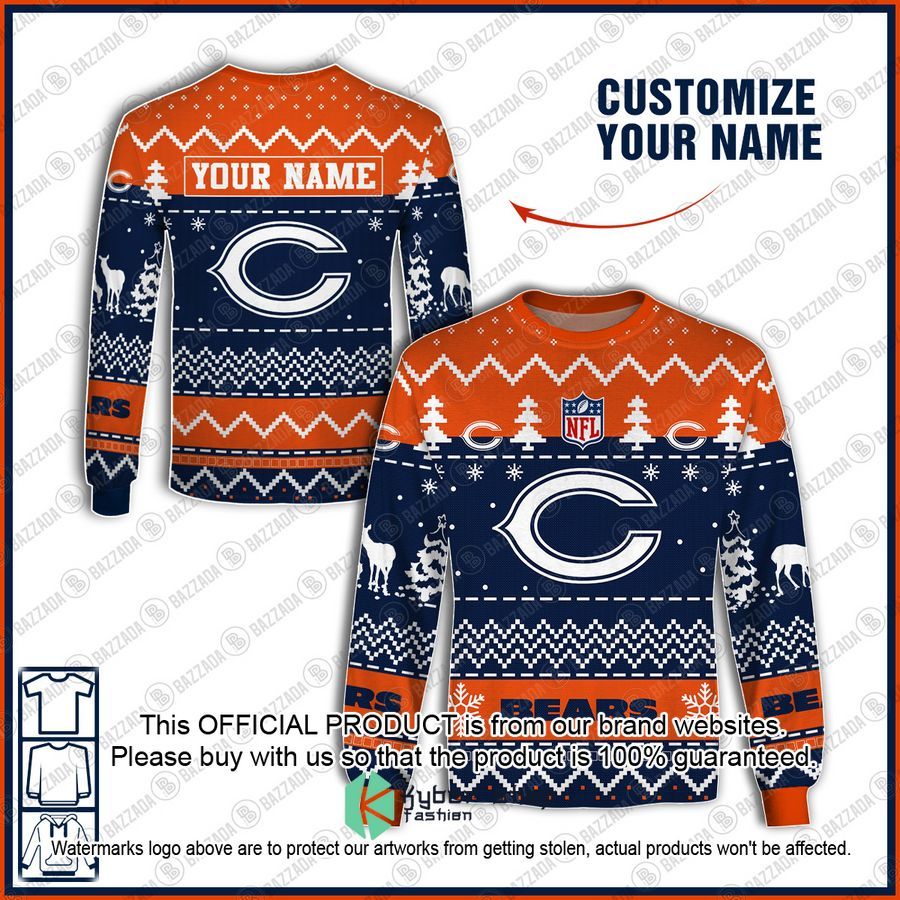 Personalized Xmas Chicago Bears Shirt, Hoodie 5 Personalized Xmas Chicago Bears Shirt, Hoodie word2
