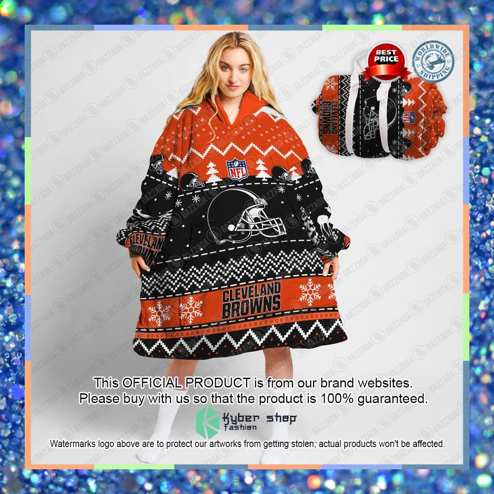 Personalized Xmas Cleveland Browns Oodie Blanket Hoodie 6 Personalized Xmas Cleveland Browns Oodie Blanket Hoodie word3