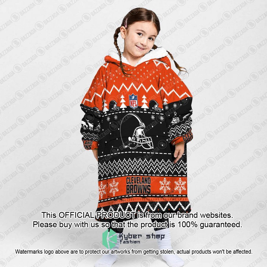 Personalized Xmas Cleveland Browns Oodie Blanket Hoodie 3 Personalized Xmas Cleveland Browns Oodie Blanket Hoodie word3