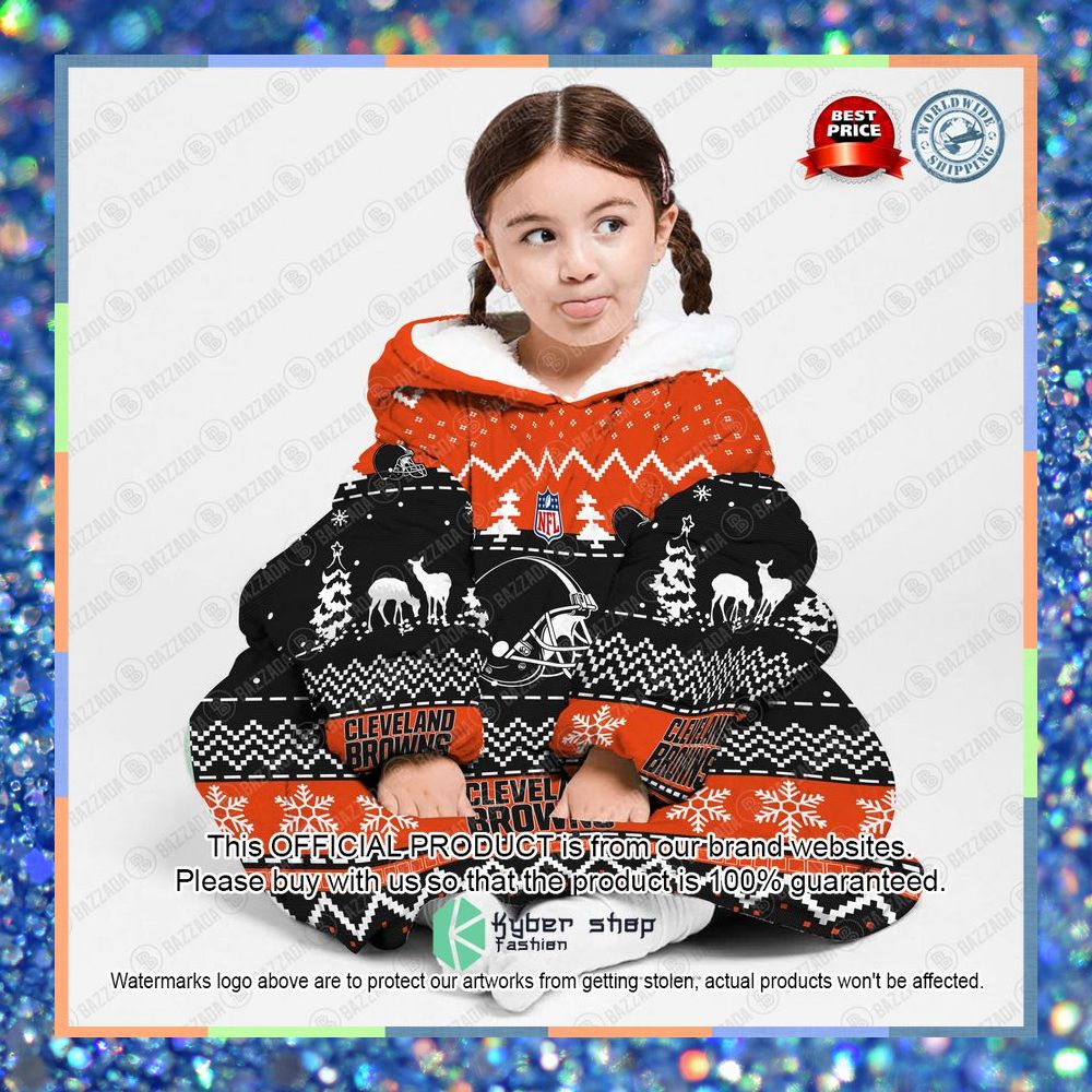 Personalized Xmas Cleveland Browns Oodie Blanket Hoodie 10 Personalized Xmas Cleveland Browns Oodie Blanket Hoodie word3