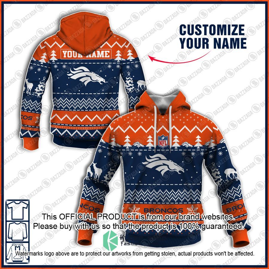 Personalized Xmas Denver Broncos Shirt, Hoodie