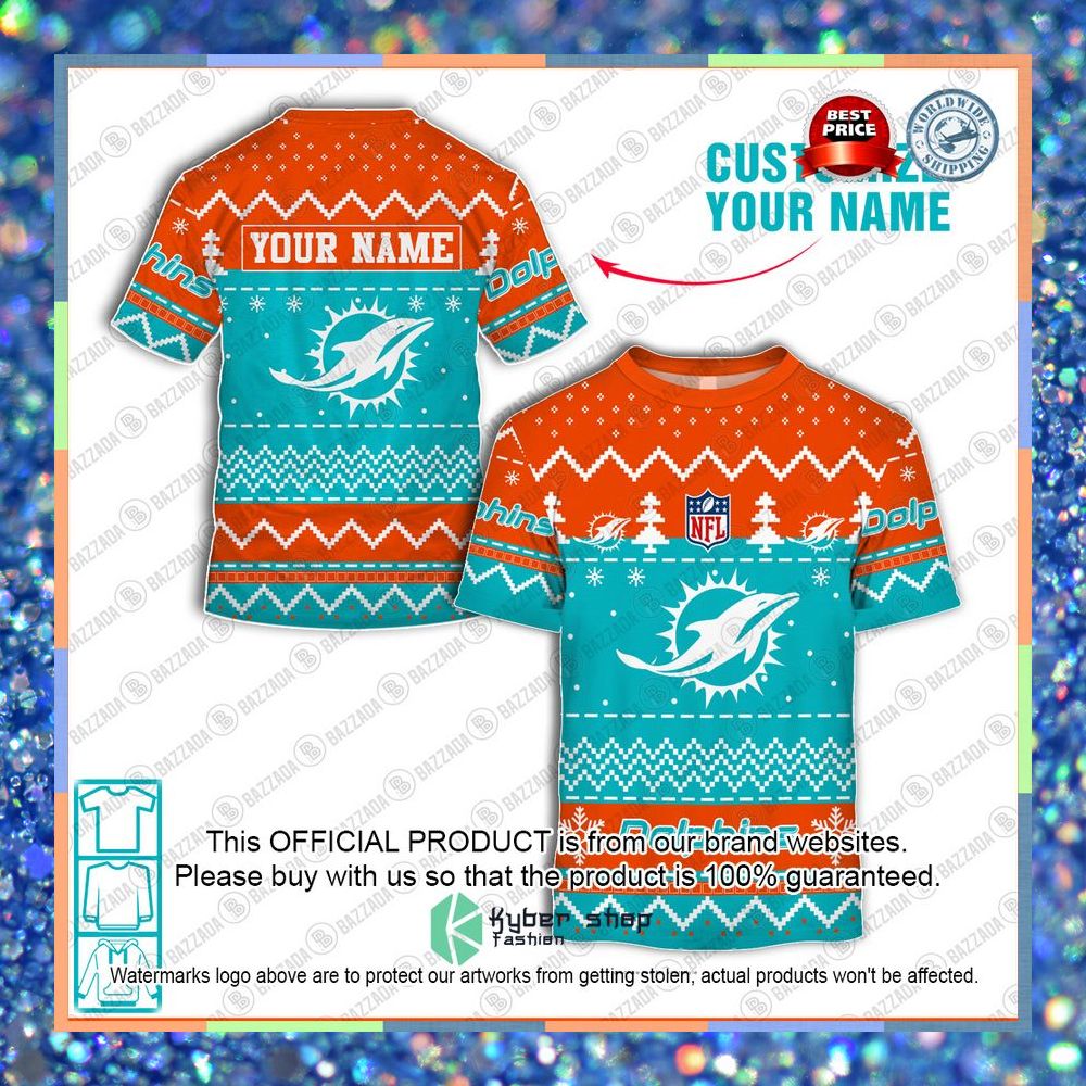 Personalized Xmas Miami Dolphins Shirt, Hoodie 9 Personalized Xmas Miami Dolphins Shirt, Hoodie word3