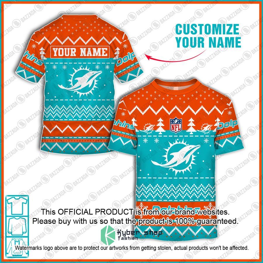 Personalized Xmas Miami Dolphins Shirt, Hoodie 4 Personalized Xmas Miami Dolphins Shirt, Hoodie word3