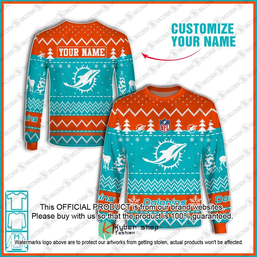 Personalized Xmas Miami Dolphins Shirt, Hoodie 5 Personalized Xmas Miami Dolphins Shirt, Hoodie word3