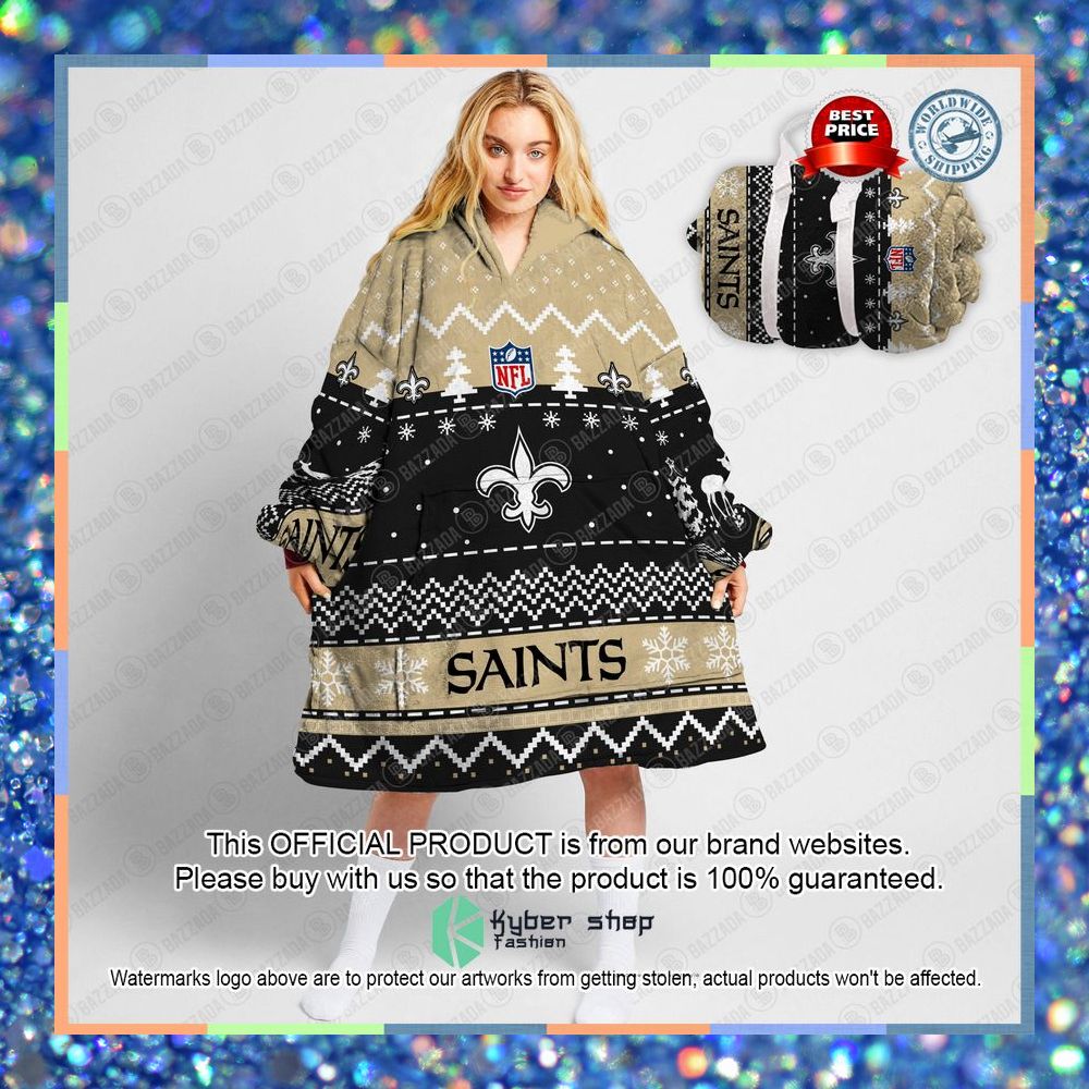 Personalized Xmas New Orleans Saints Oodie Blanket Hoodie 5 Personalized Xmas New Orleans Saints Oodie Blanket Hoodie word3
