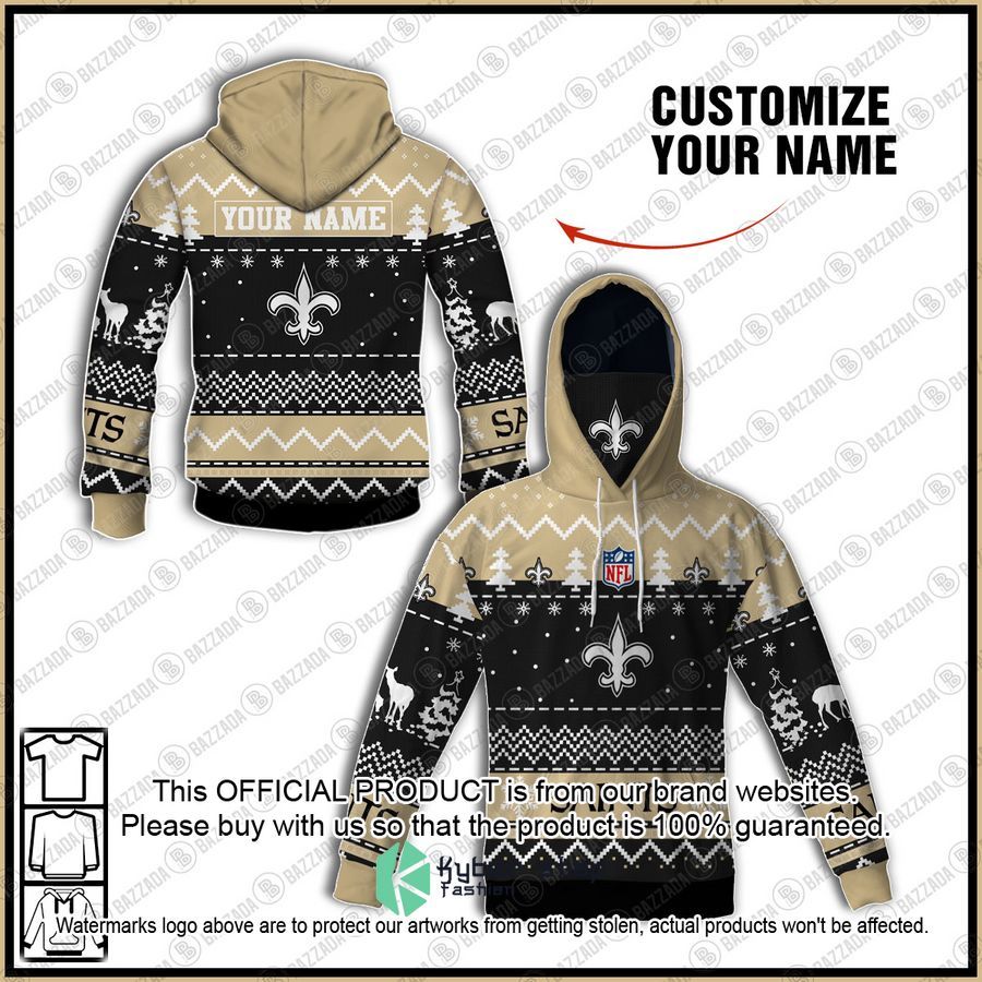 Personalized Xmas New Orleans Saints Shirt, Hoodie 3 Personalized Xmas New Orleans Saints Shirt, Hoodie word1