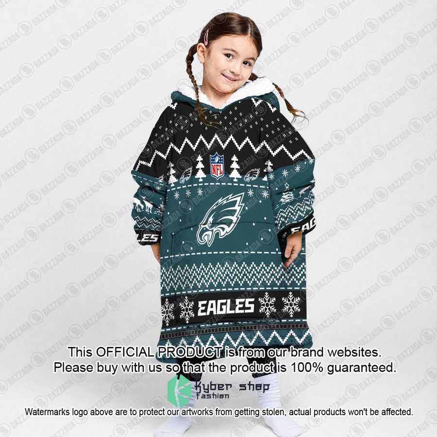 Personalized Xmas Philadelphia Eagles Oodie Blanket Hoodie 3 Personalized Xmas Philadelphia Eagles Oodie Blanket Hoodie word3