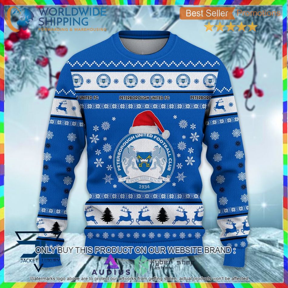 peterborough united f c efl ugly christmas sweater 2 72463