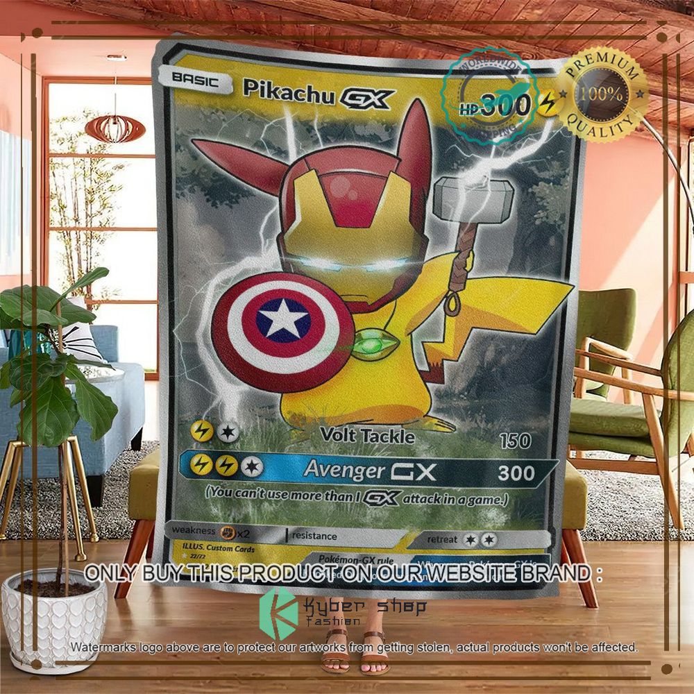 Pikachu The Avenger GX Anime Pokemon Blanket 4 pikachu the avenger gx anime pokemon blanket 4 94470