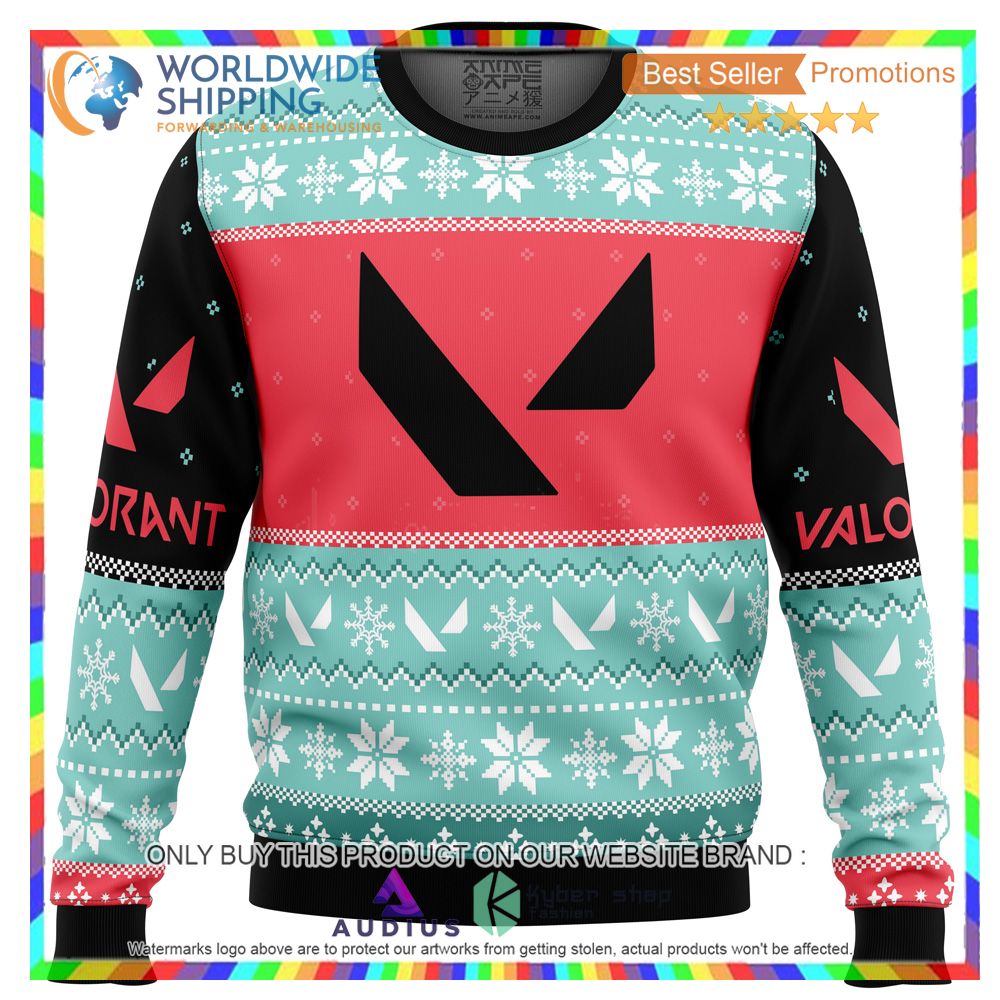 play as one valorant ugly christmas sweater 2 46057
