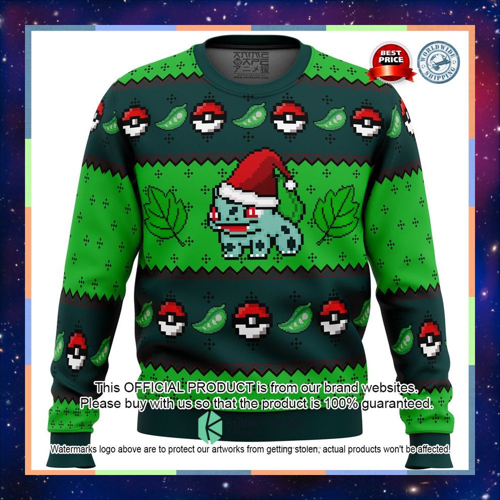 Pokemon Bulbasaur Sweater Christmas 11