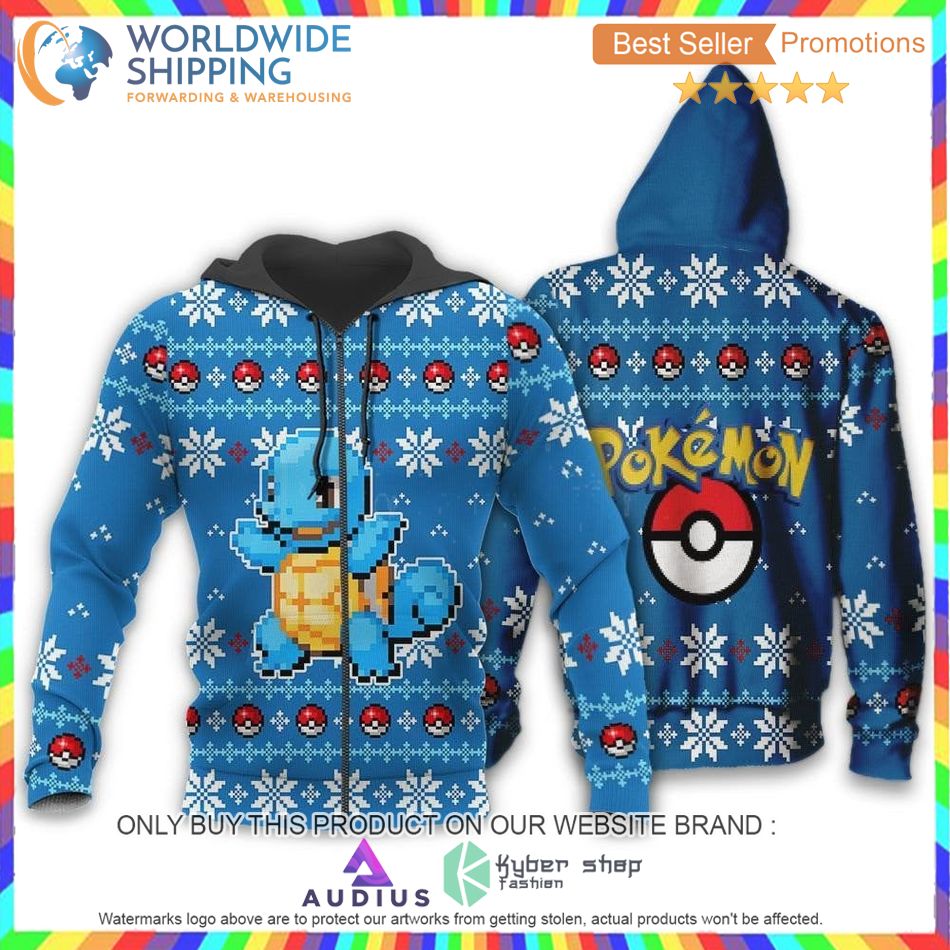 pokemon squirtle sweater hoodie 2 36189
