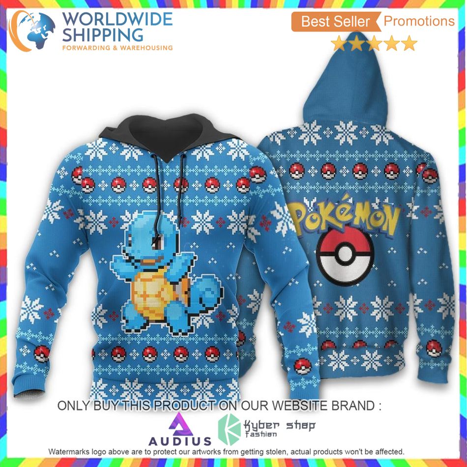 Pokemon Squirtle Sweater, Hoodie 3 pokemon squirtle sweater hoodie 3 38227