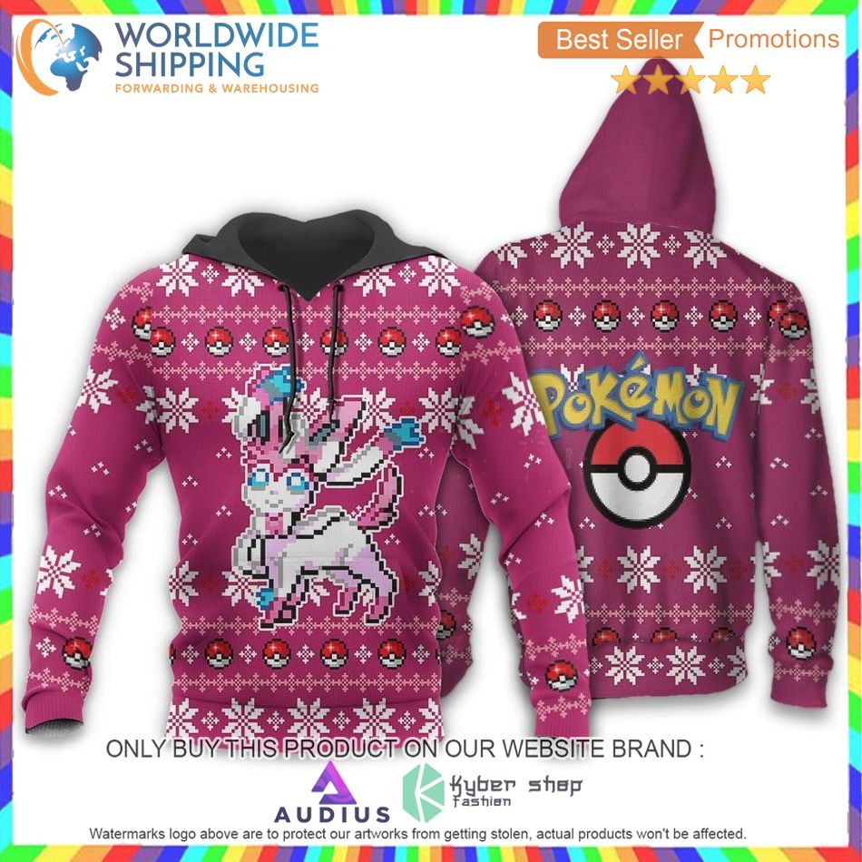 Pokemon Sylveon Sweater, Hoodie 3 pokemon sylveon sweater hoodie 3 65595
