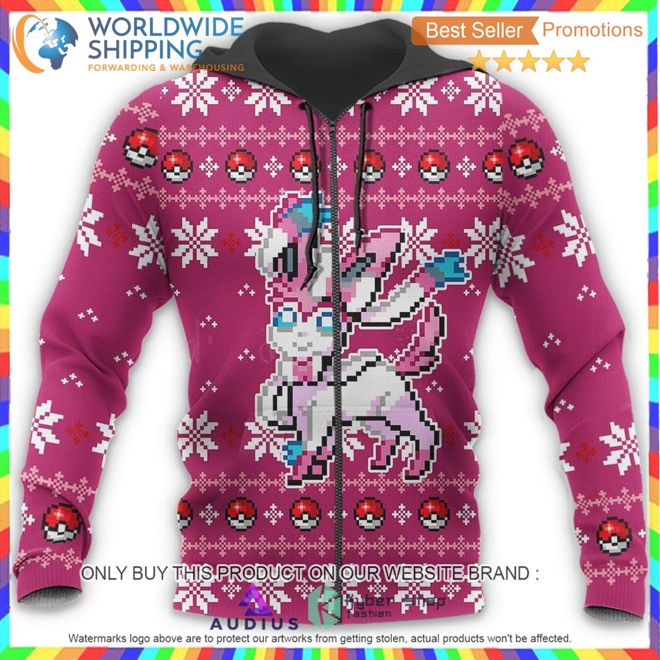 Pokemon Sylveon Sweater, Hoodie 7 pokemon sylveon sweater hoodie 7 40483