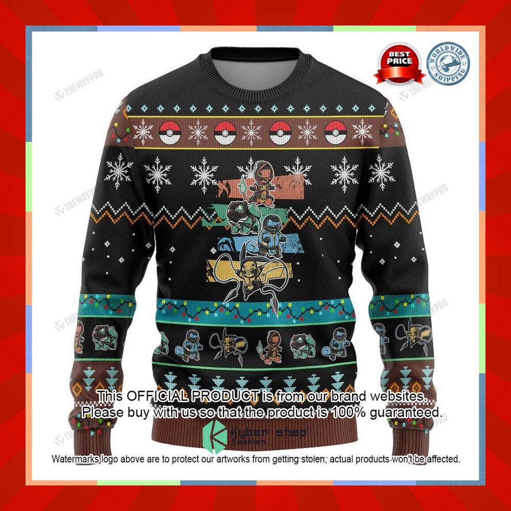 Pokemon Teenage Mutant Ninja Turtles Christmas Sweater 9 Pokemon Teenage Mutant Ninja Turtles Christmas Sweater word2