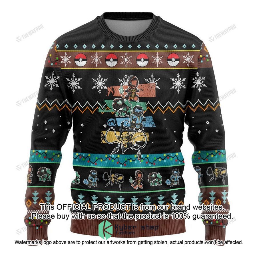 Pokemon Teenage Mutant Ninja Turtles Christmas Sweater 3 Pokemon Teenage Mutant Ninja Turtles Christmas Sweater word2