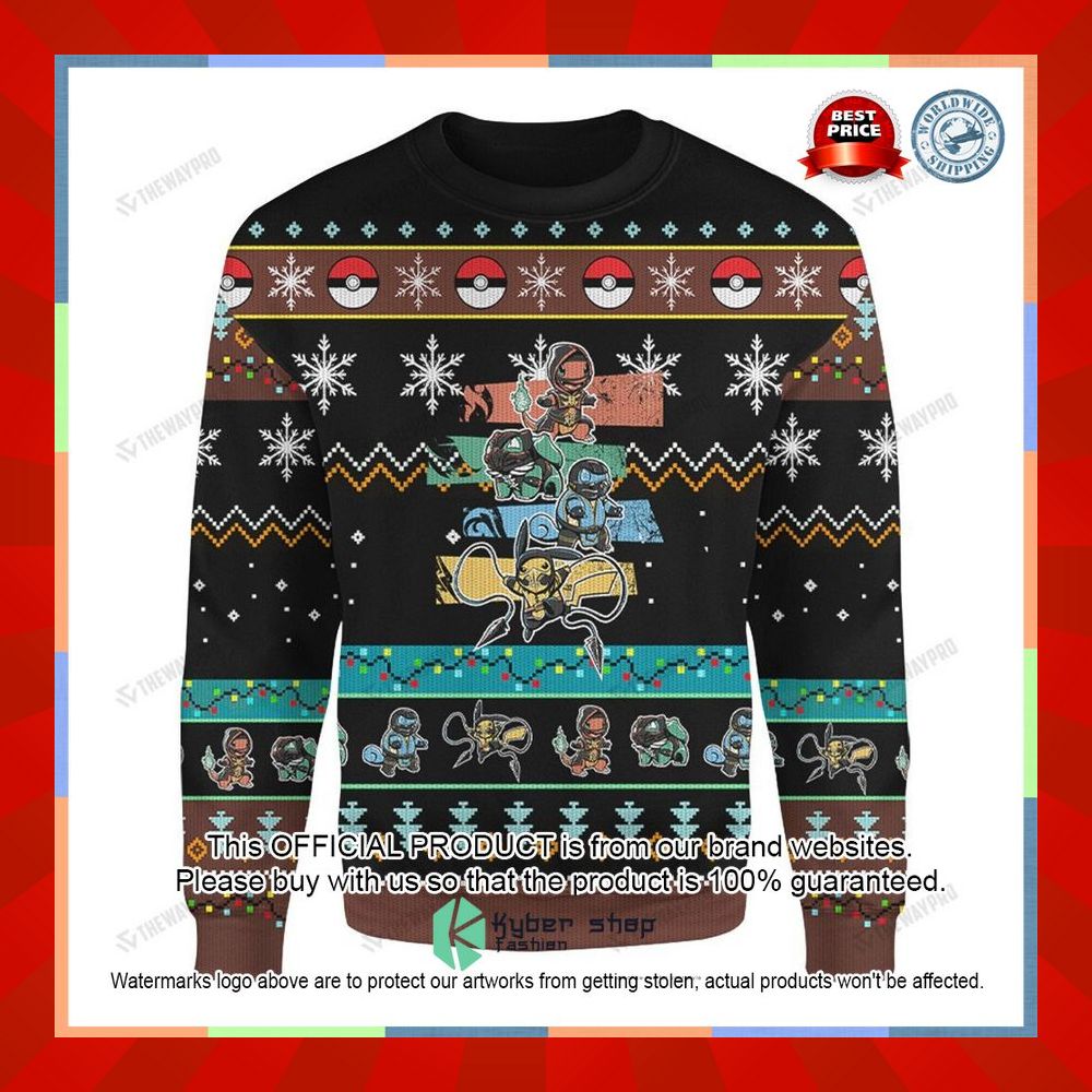 Pokemon Teenage Mutant Ninja Turtles Christmas Sweater 11 Pokemon Teenage Mutant Ninja Turtles Christmas Sweater word2