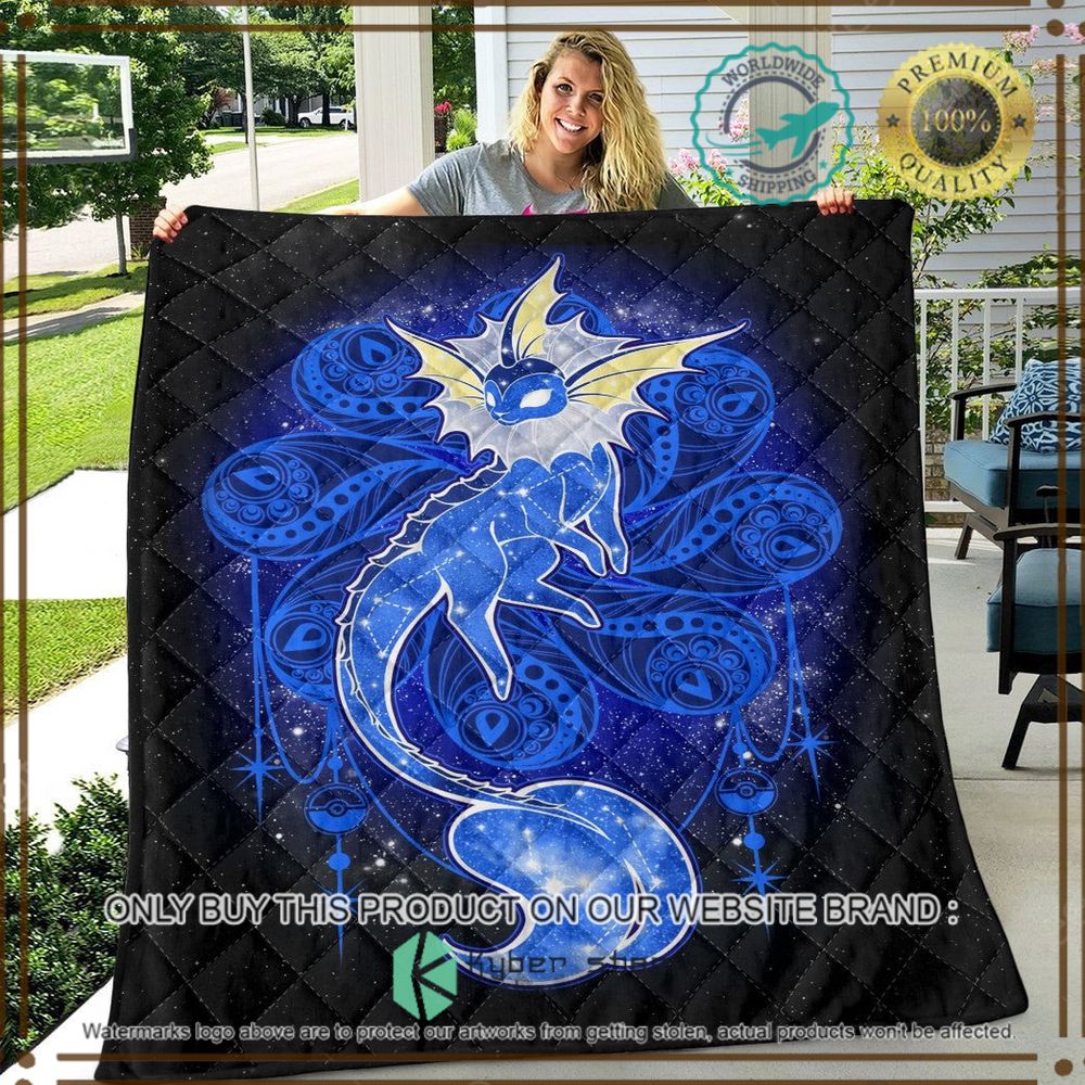 Pokemon Vaporeon Starry Custom Quilt 3 pokemon vaporeon starry custom quilt 3 17423