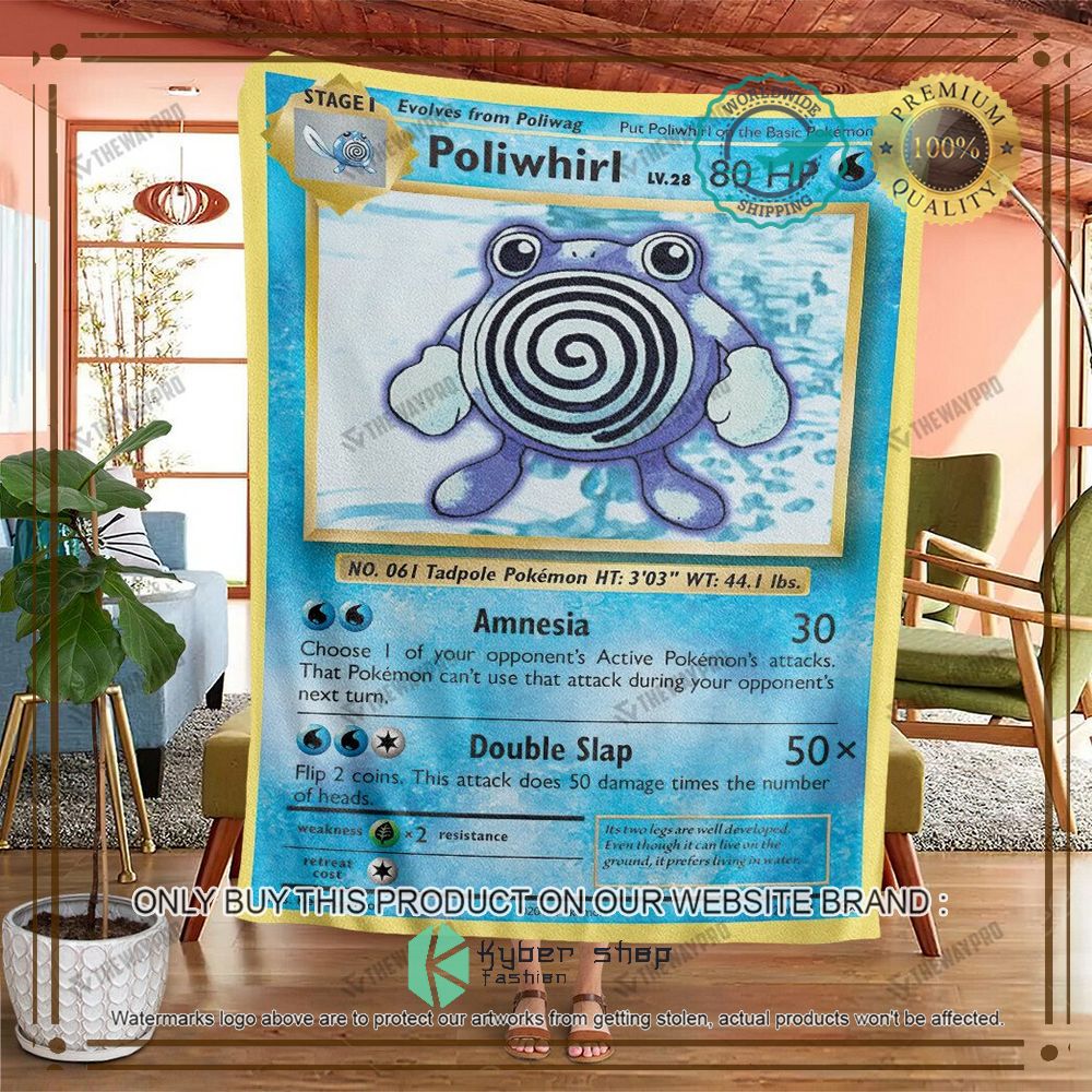 poliwhirl anime pokemon blanket 2 83488