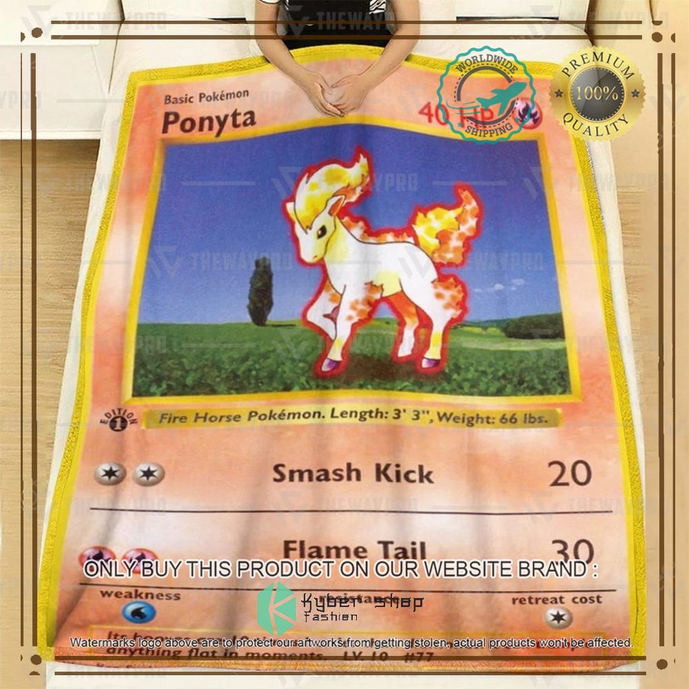 ponyta anime pokemon blanket 2 74320
