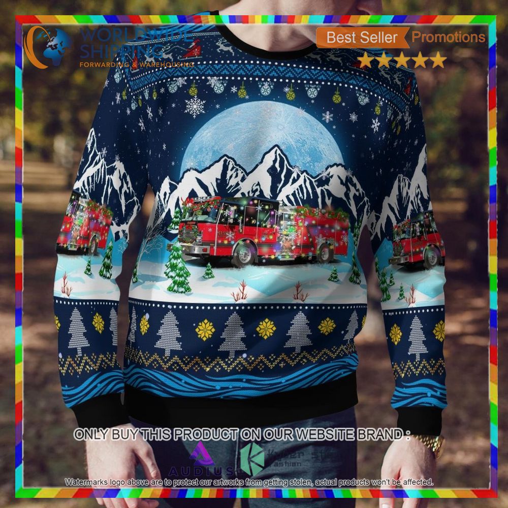 Portsmouth Ohio Portsmouth Fire Department Ugly Christmas Sweater 4 portsmouth ohio portsmouth fire department ugly christmas sweater 4 37615