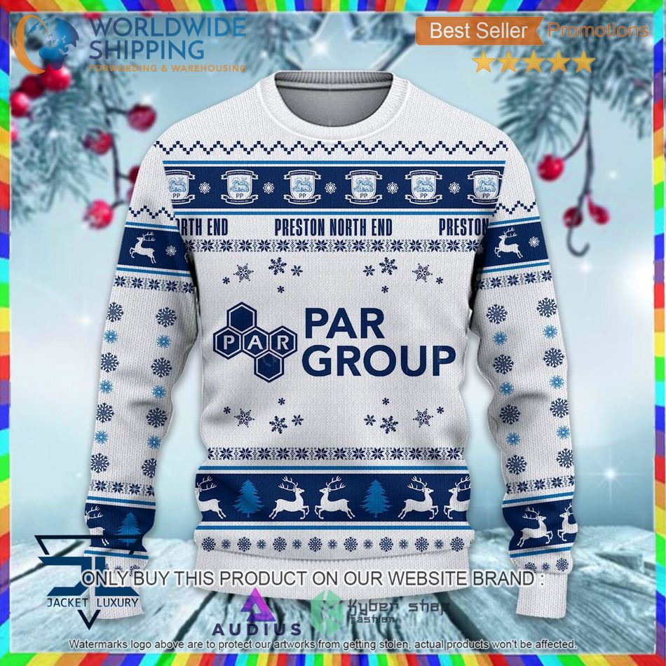 preston north end f c efl ugly christmas sweater 2 66643