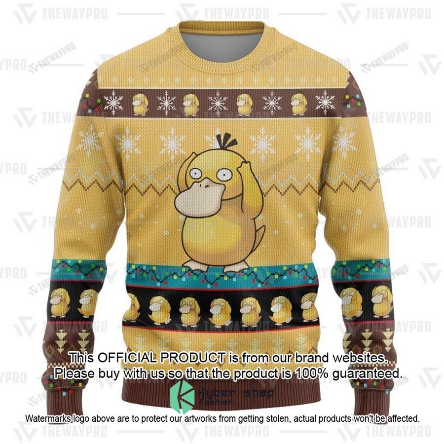 Psyduck Christmas Sweater 3 Psyduck Christmas Sweater word1
