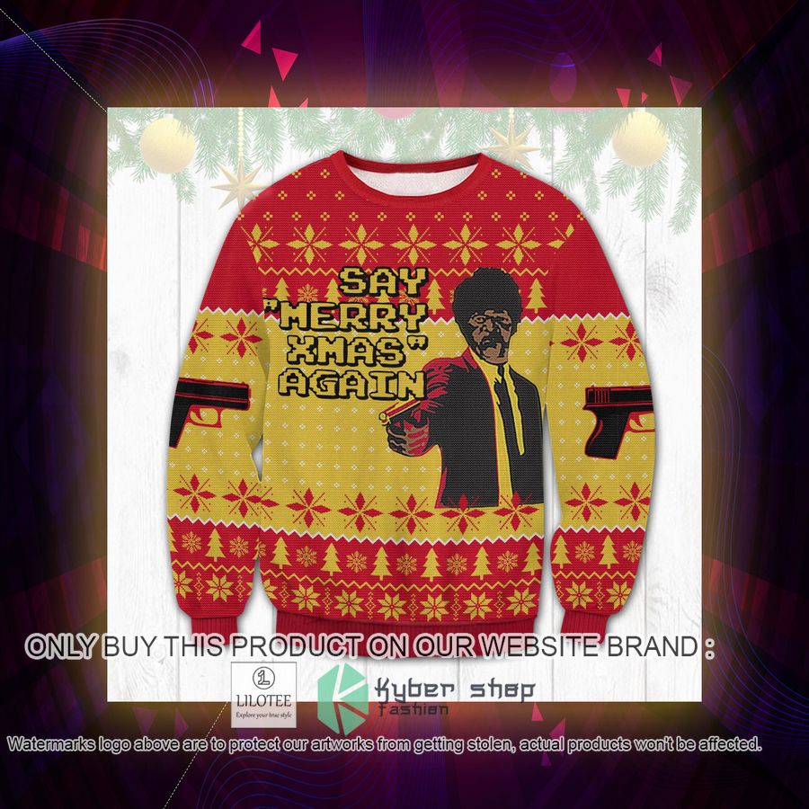 Pulp Fiction Christmas Sweater, Sweatshirt 3 pulp fiction christmas sweater sweatshirt 3 27635