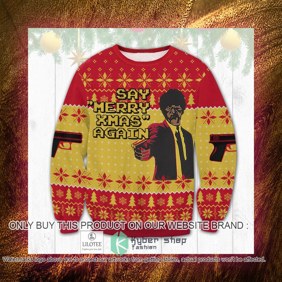 Pulp Fiction Christmas Sweater, Sweatshirt 4 pulp fiction christmas sweater sweatshirt 4 40528
