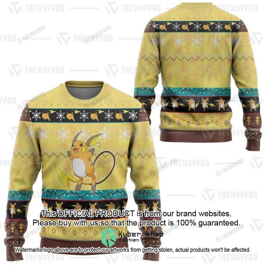 Raichu Christmas Sweater 4